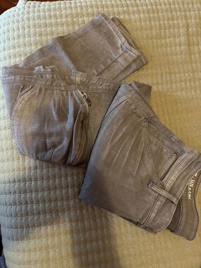 G-Star Raw gray denim patch detail jeans